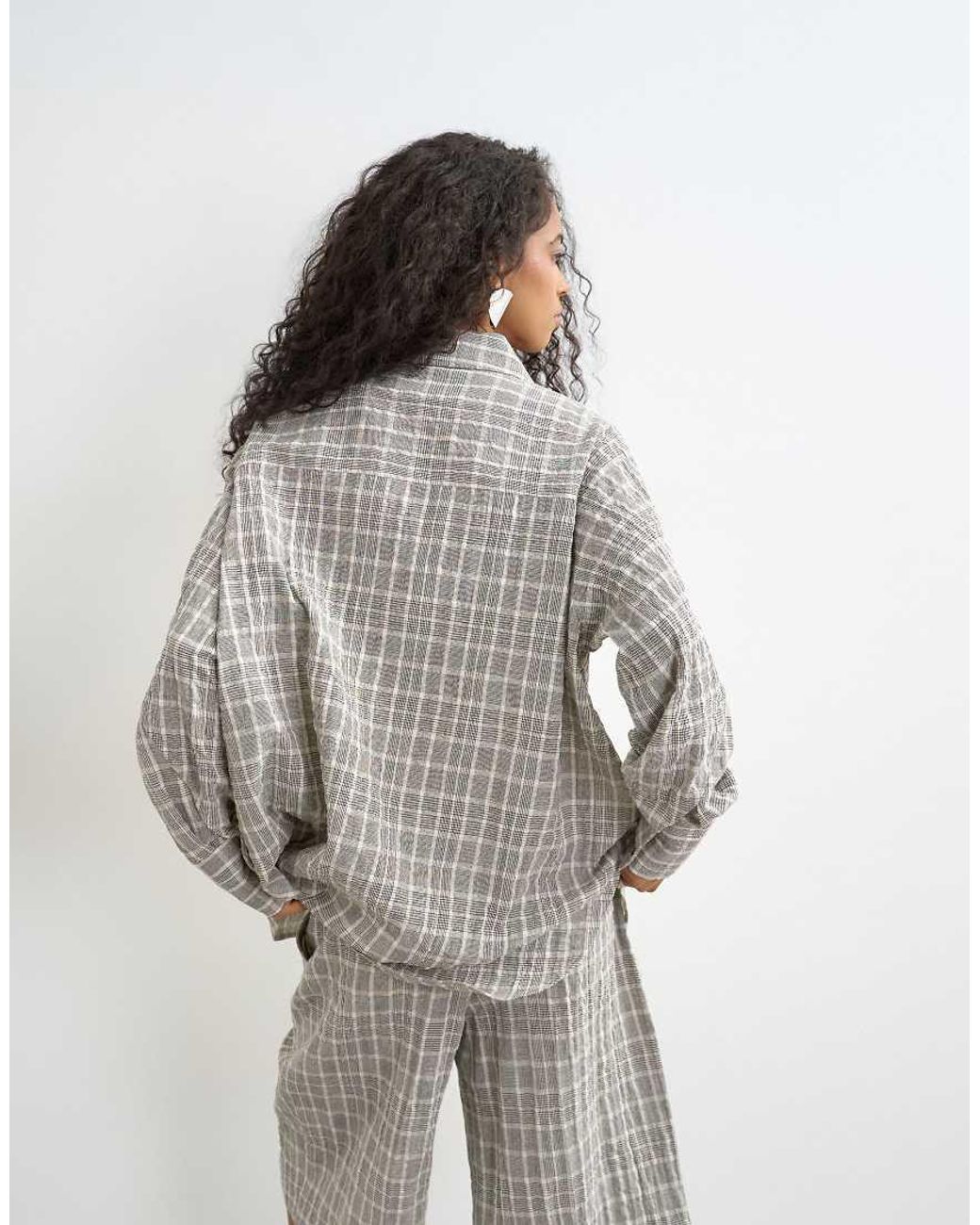 TOPSHOP Gray Co Ord Shirt