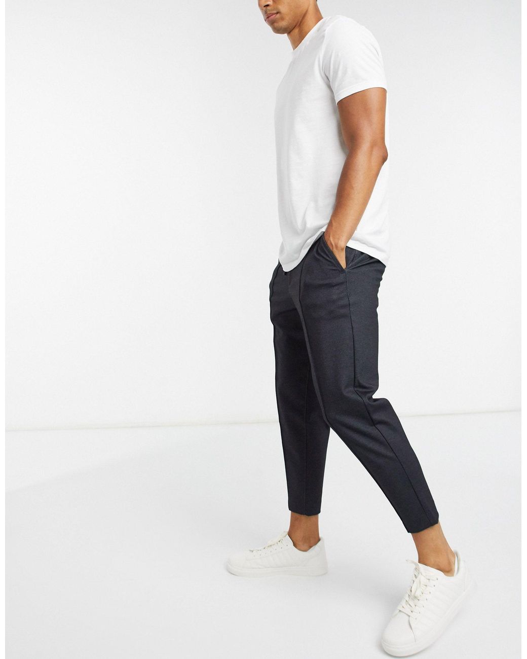 BOSS by HUGO BOSS Athleisure Keen2 Tapered Fit Trousers in Black for Men |  Lyst Australia