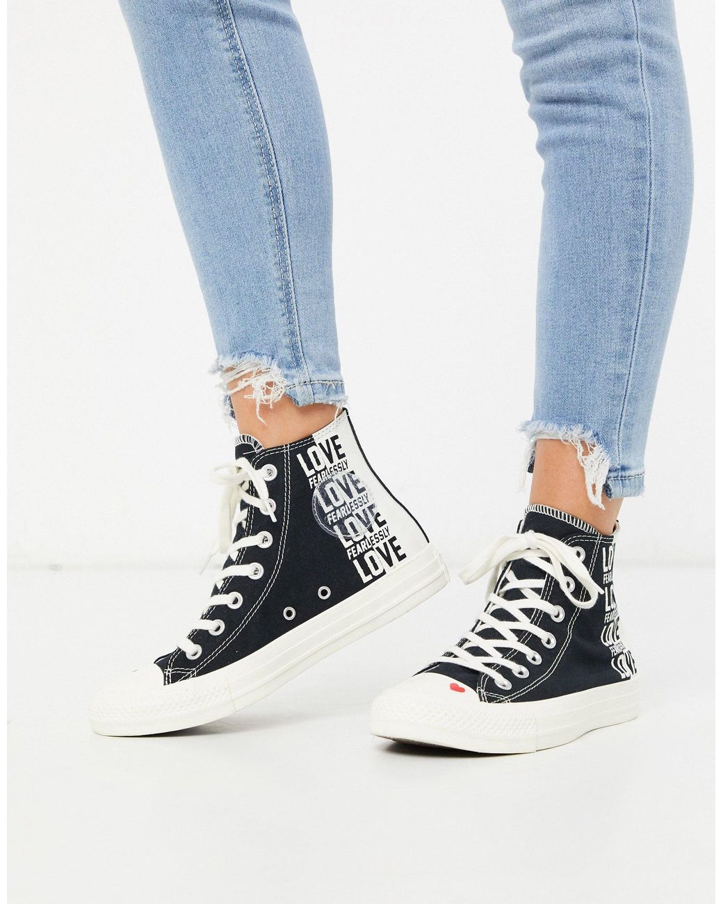 converse hi love fearlessly