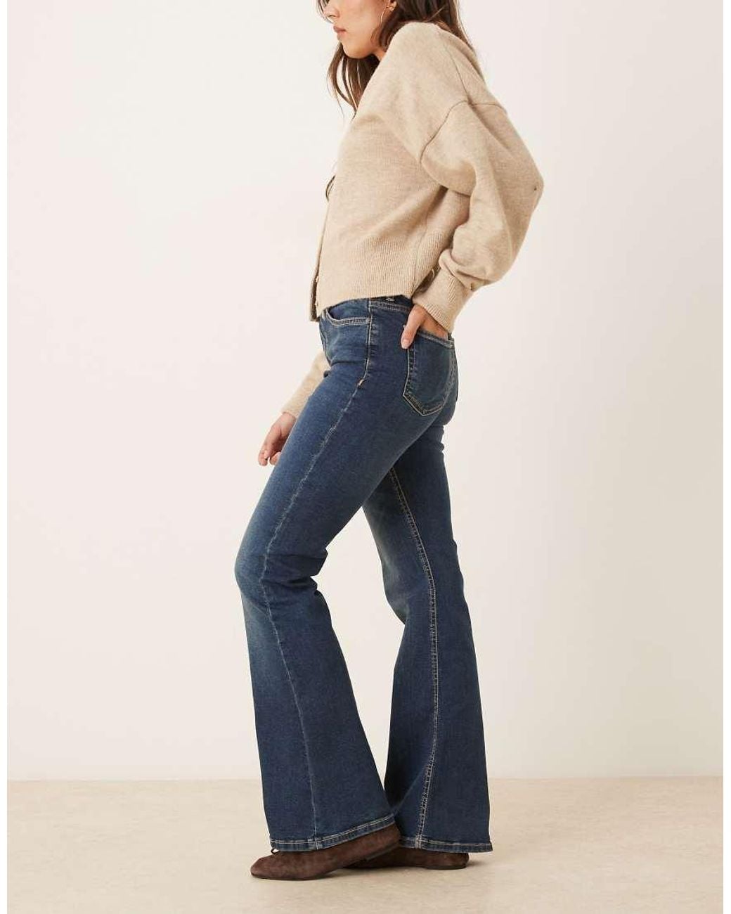 Jdy Blue Kathy Flared Jeans