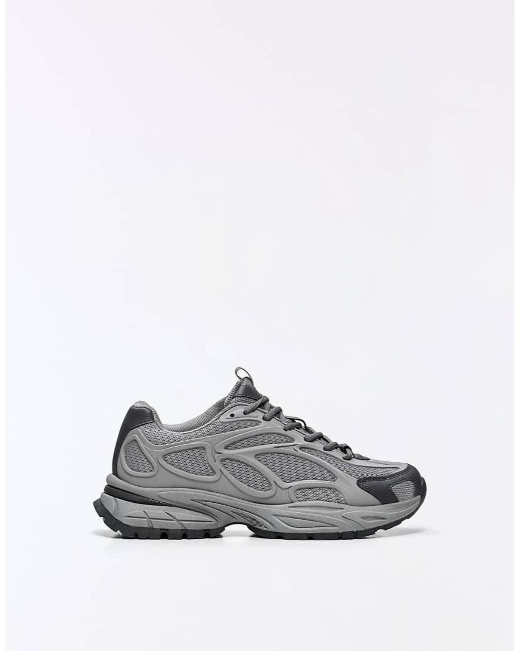 Bershka White Chunky Combination Sneakers for men