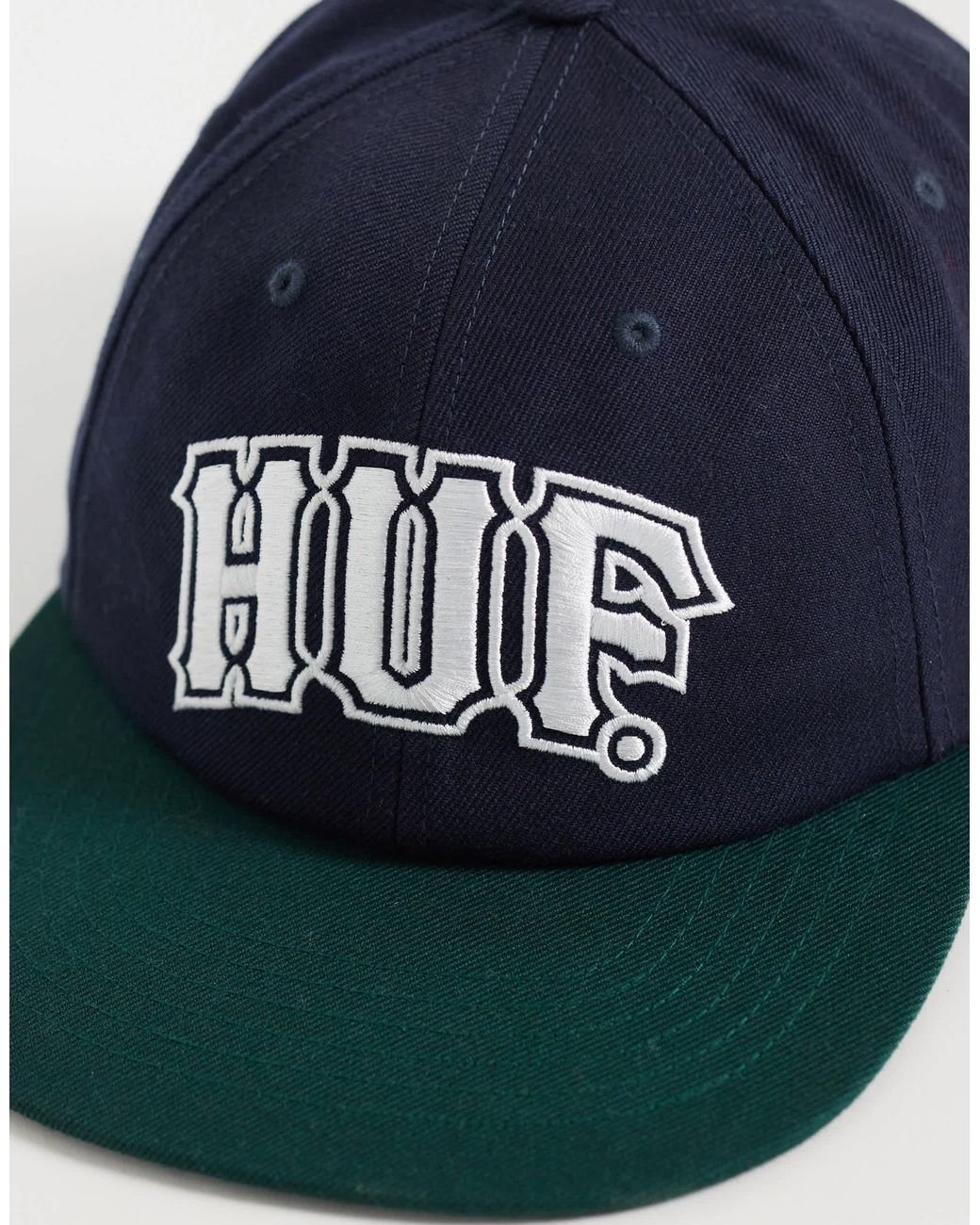 Huf Blue Classic Arch Snapback for men