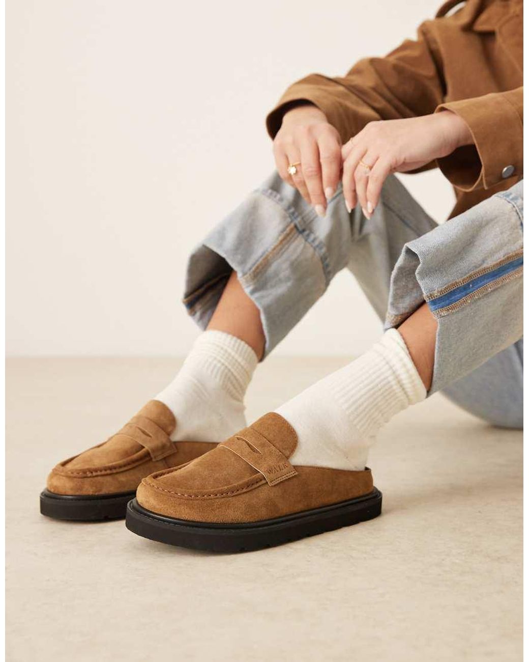 Walk London Natural Budapest Slip On Loafers