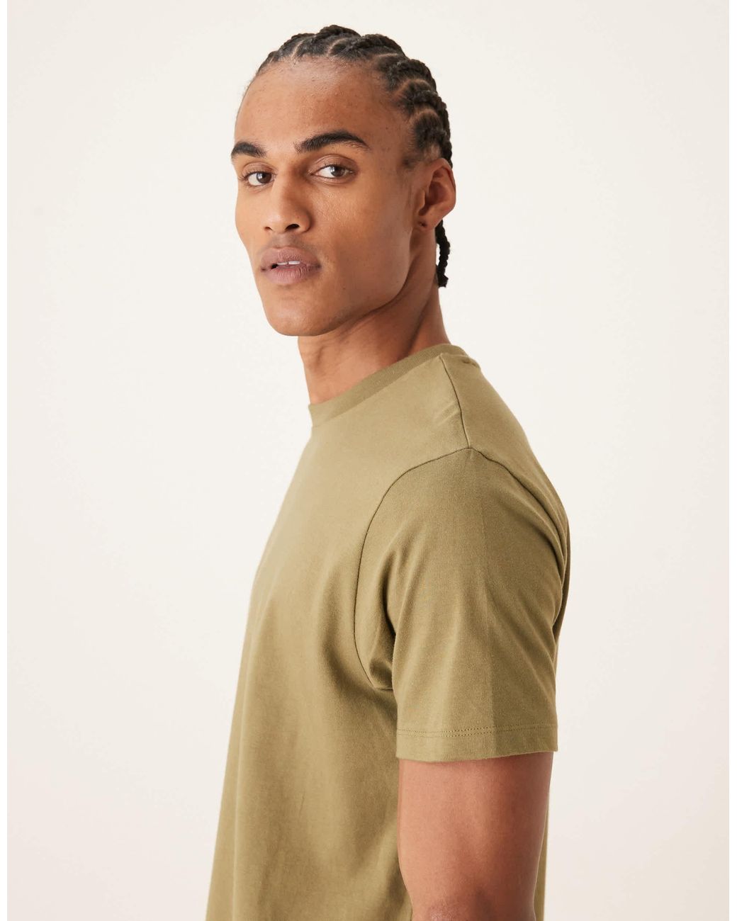ASOS – basic-t-shirt in Green für Herren