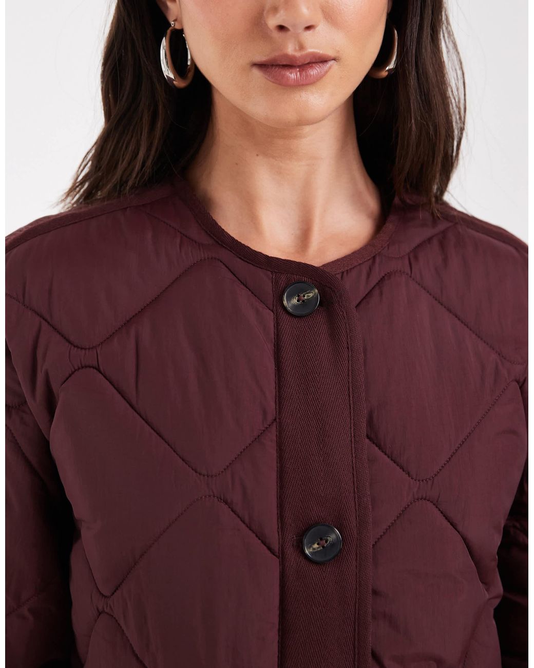 ONLY Brown Quilted Jacket
