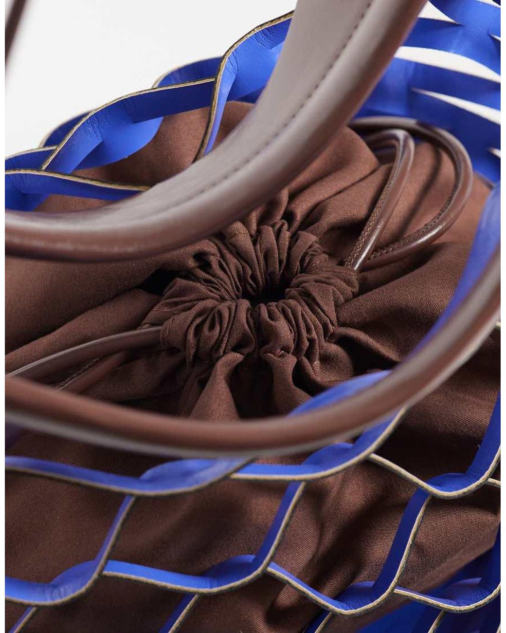 ASOS Blue Laser Cut Slouchy Tote Bag