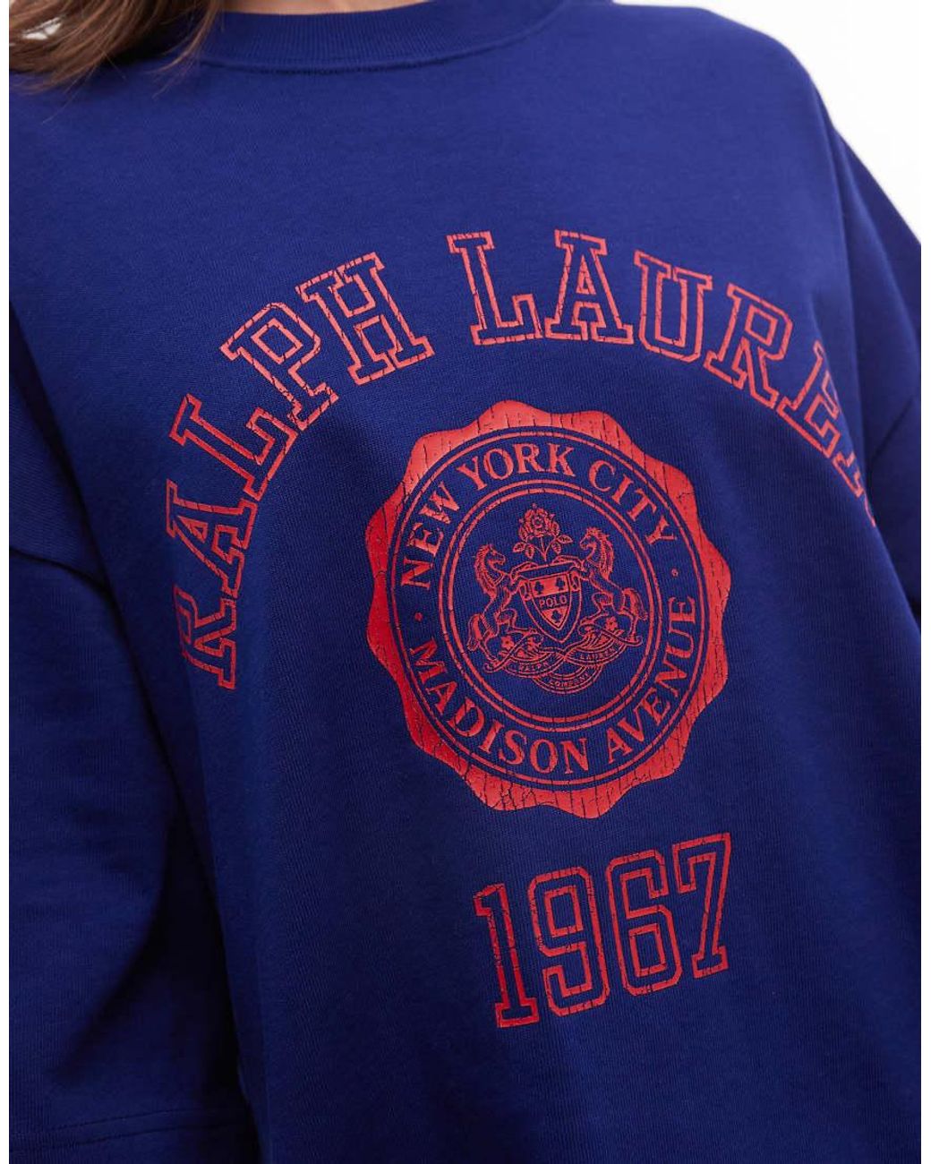 Polo Ralph Lauren Blue Varsity Crest T-shirt