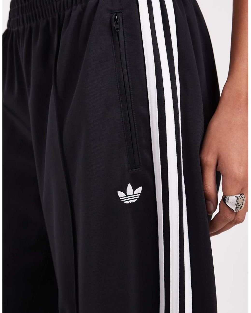 Adidas Originals White Firebird Barrel Leg Track Pants
