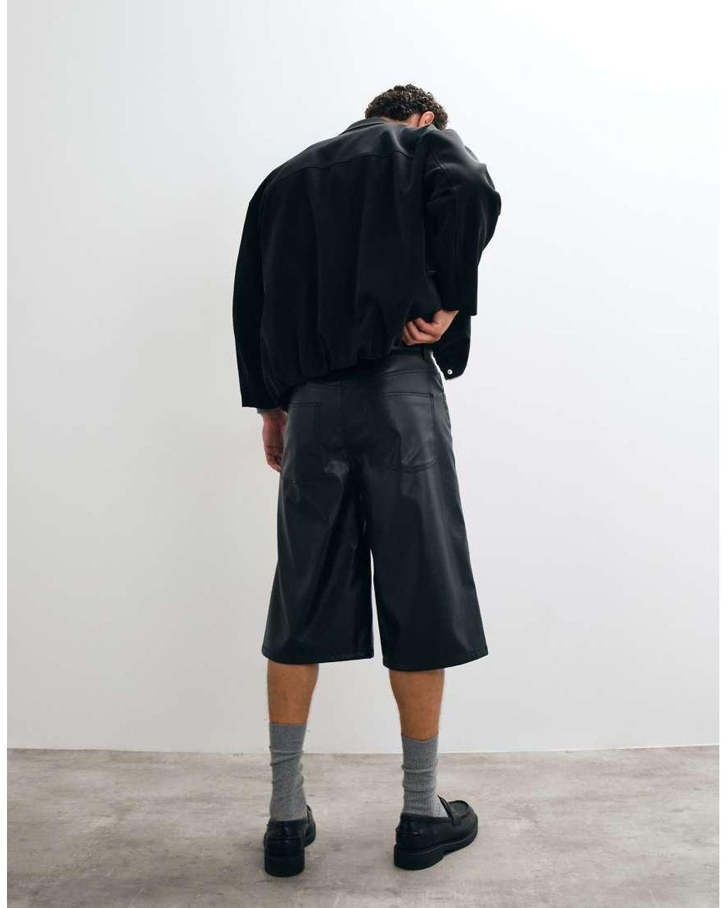 ASOS Blue Longer Length Jorts for men