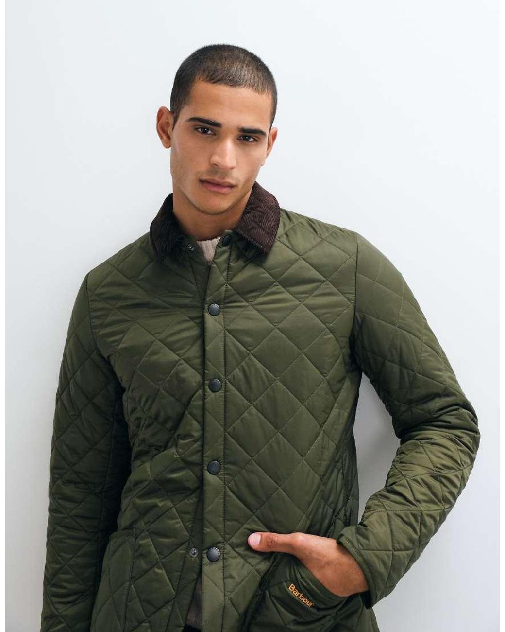 Barbour Green Heritage Liddesdale Quilted Jacket for men