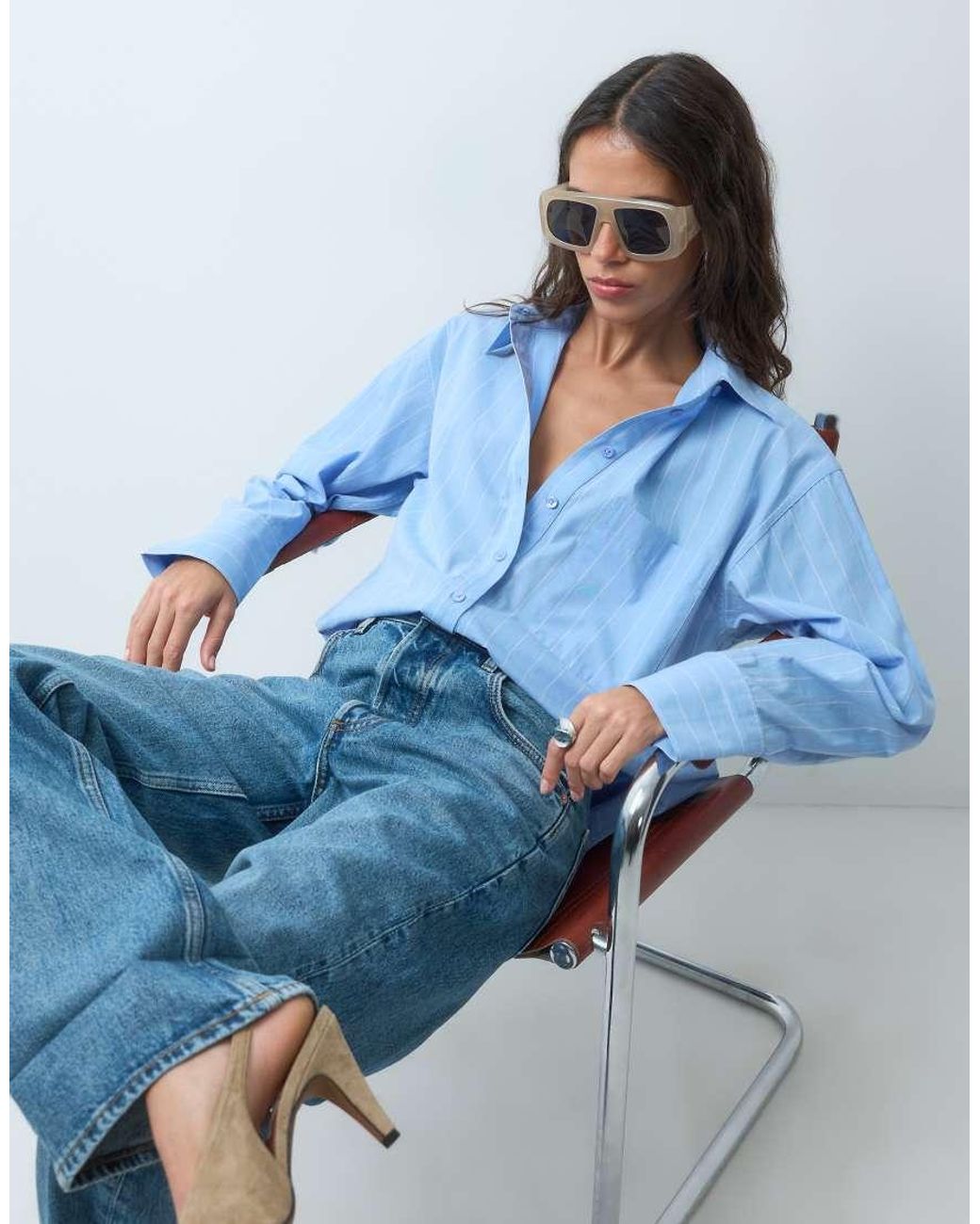 ASOS Blue Classic Cotton Shirt