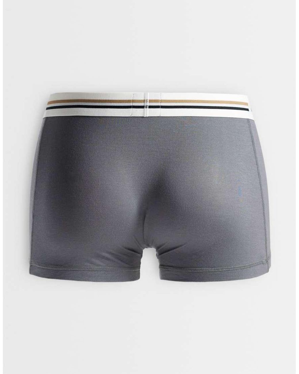Boss Blue 3 Pack Revive Logo Waistband Trunks for men