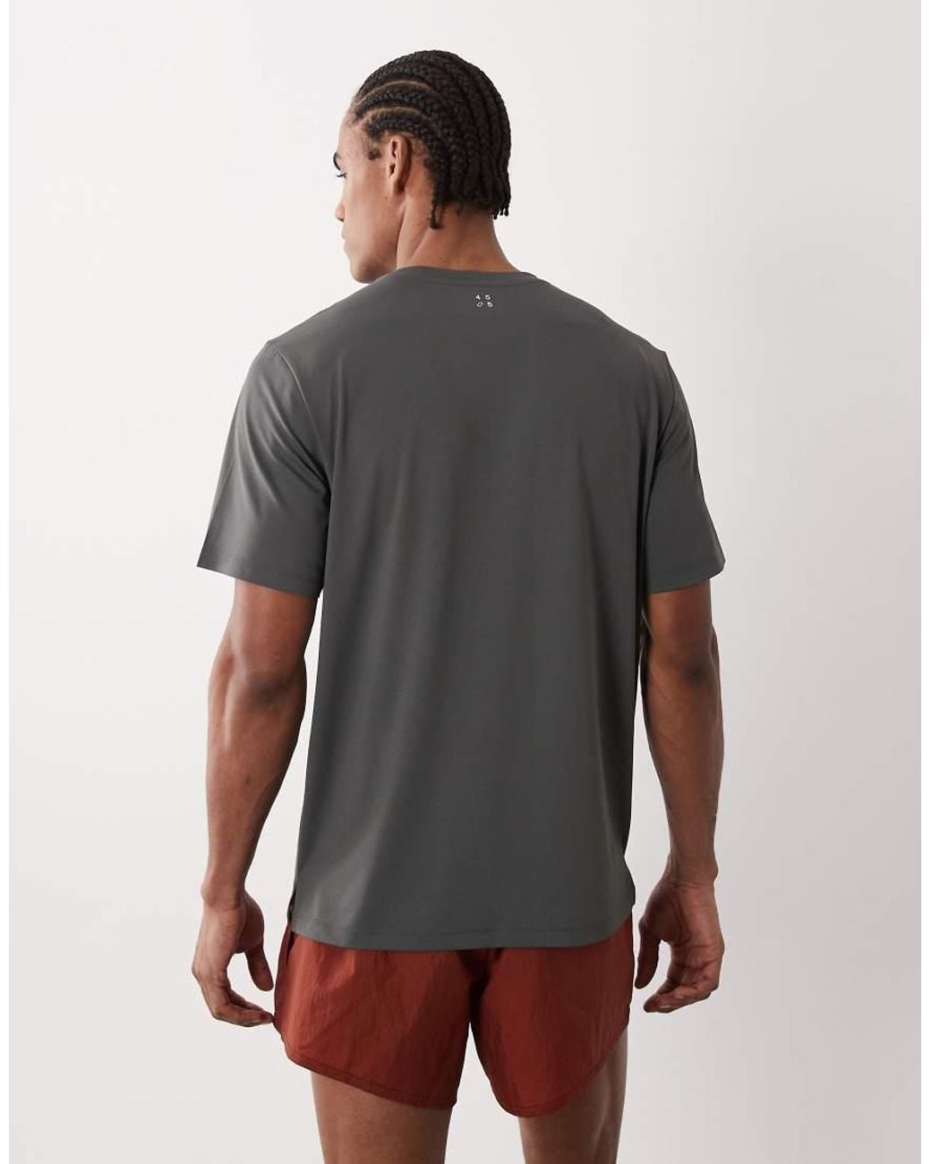4505 Gray Icon Quick Dry Mesh Training T-shirt for men