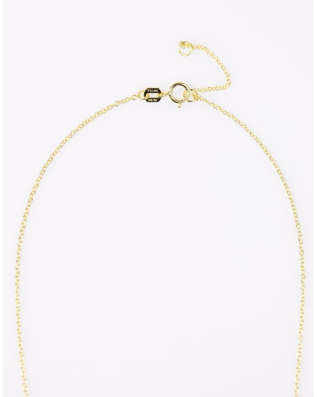 Lovisa White Plated Sterling Flower Stem Pendant Necklace