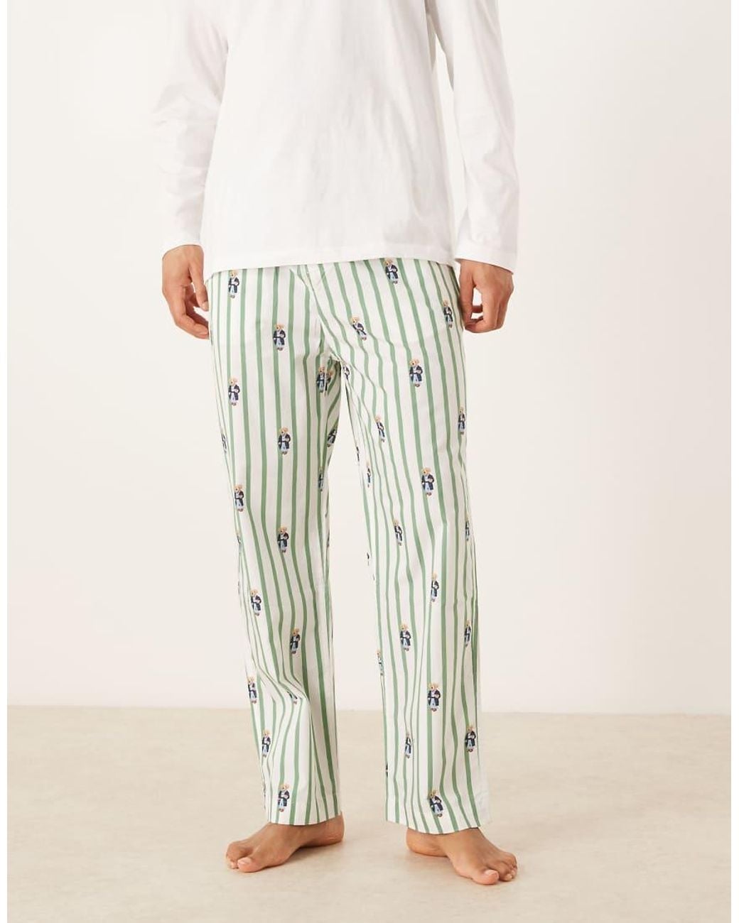Polo Ralph Lauren Natural Bear Graphic Sleep Trouser for men