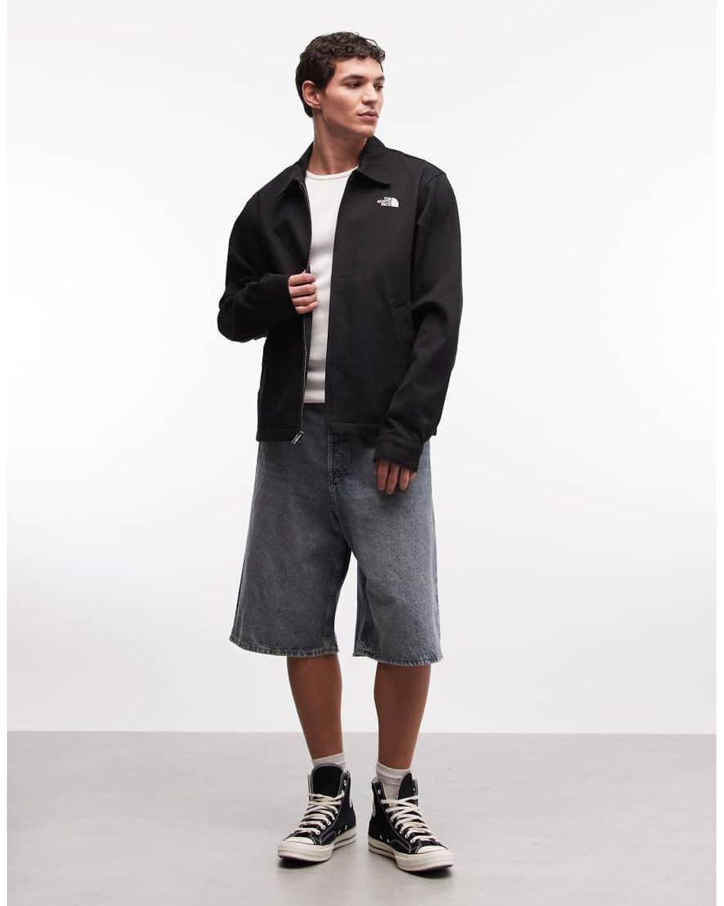 The North Face Black M Twill Collared Jacket for men
