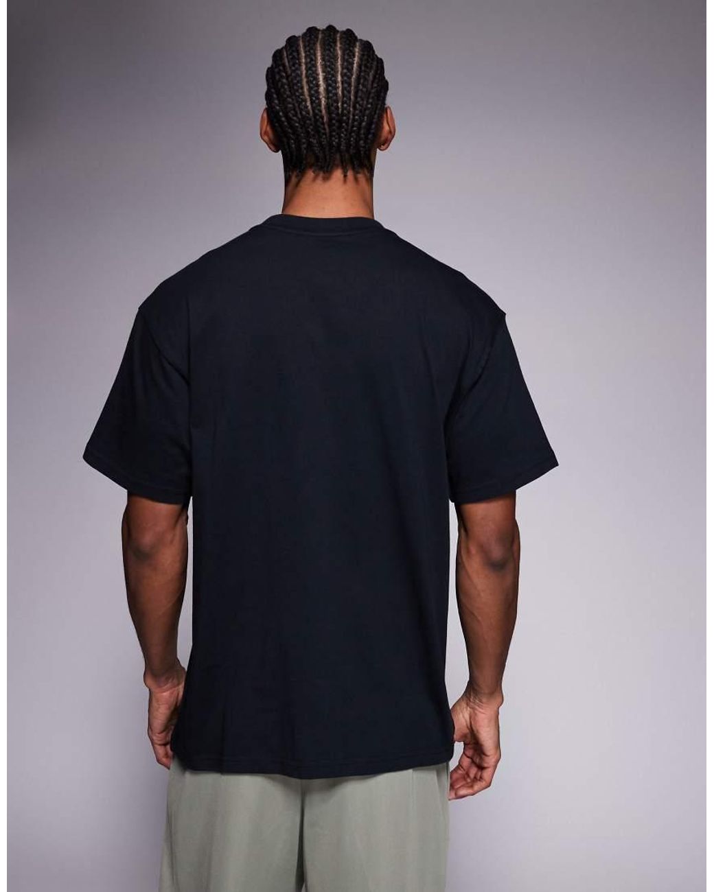 Nike Gray Athletic Club Script Graphic Logo T-shirt for men