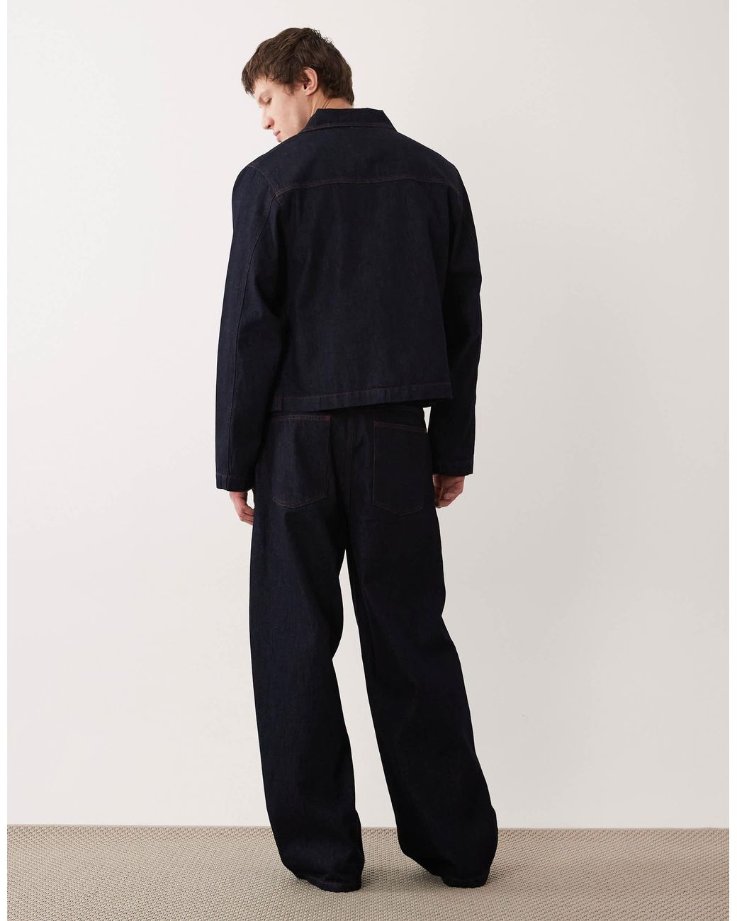 Ensemble 2 pièces jean très baggy en indigo brut ASOS pour homme en coloris Blue