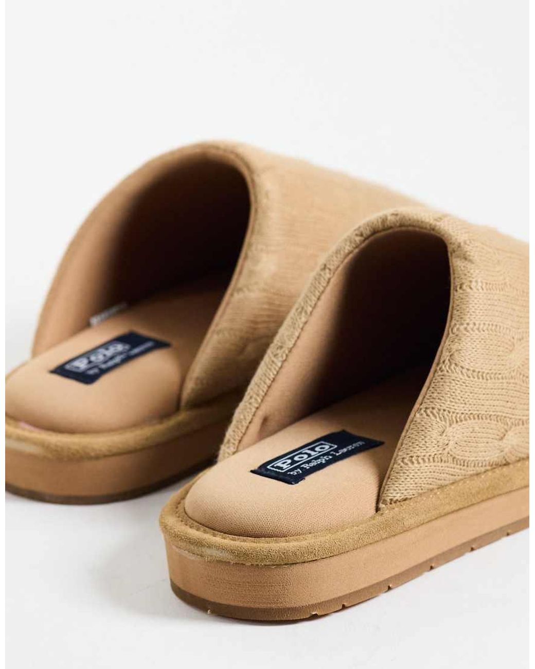 Polo Ralph Lauren Brown Carey Slippers