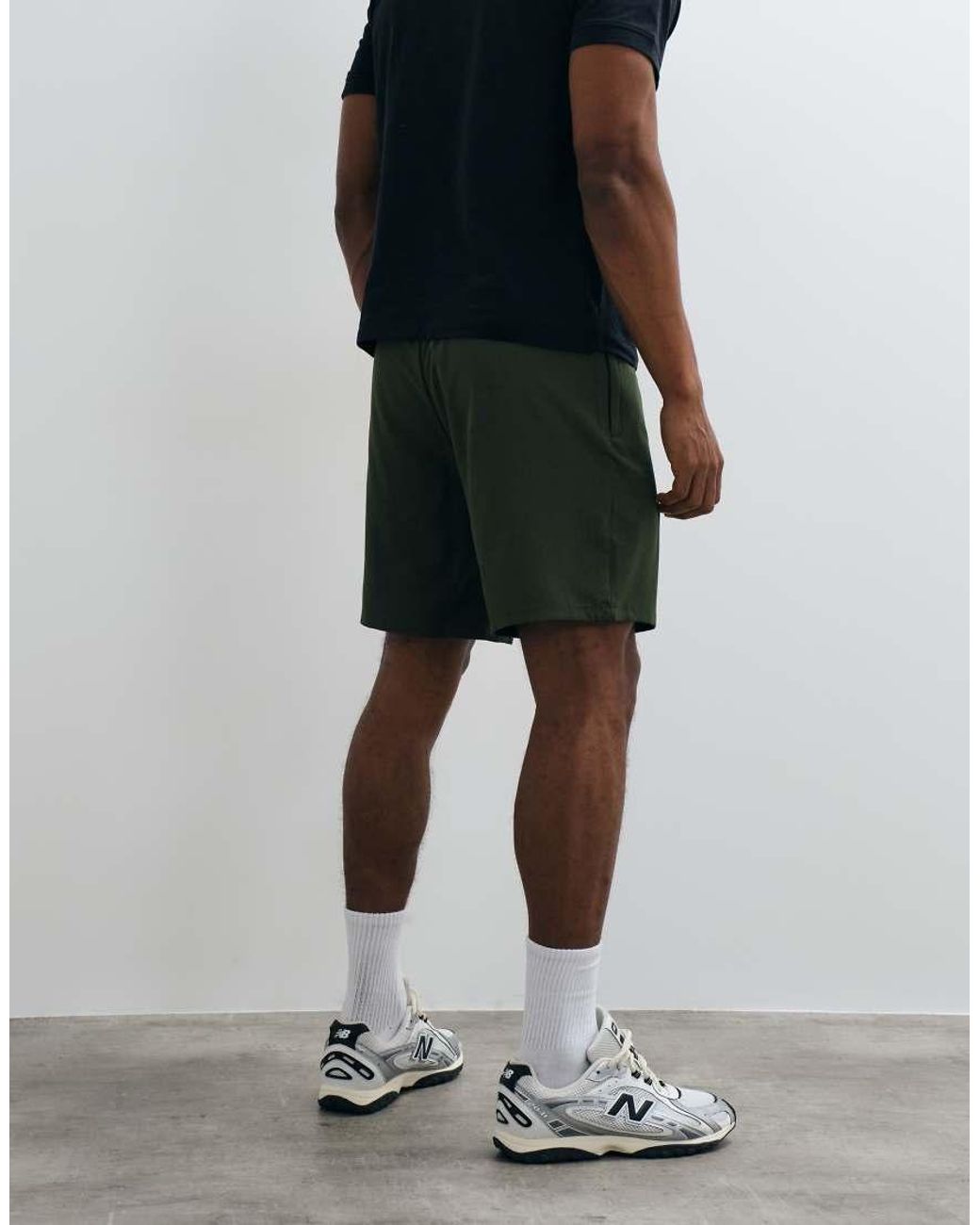 4505 Green Icon 7 Inch Quick Dry Training Shorts With Zip Pockets for men