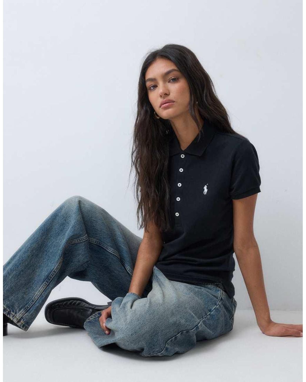 Polo Ralph Lauren Blue Slim Short Sleeve Polo Shirt