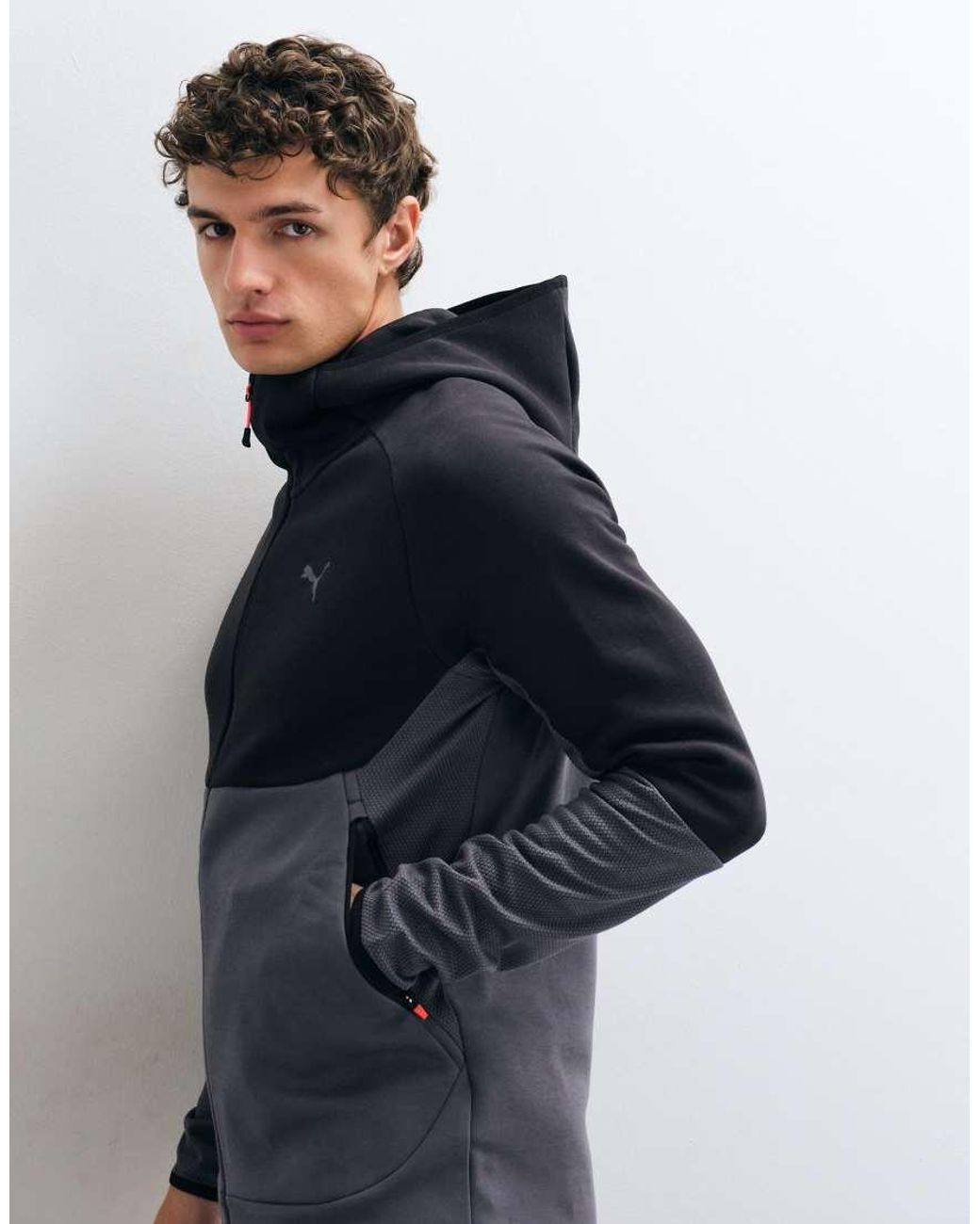 PUMA Blue Tech Elevated Slim Full-Zip Hoodie for men