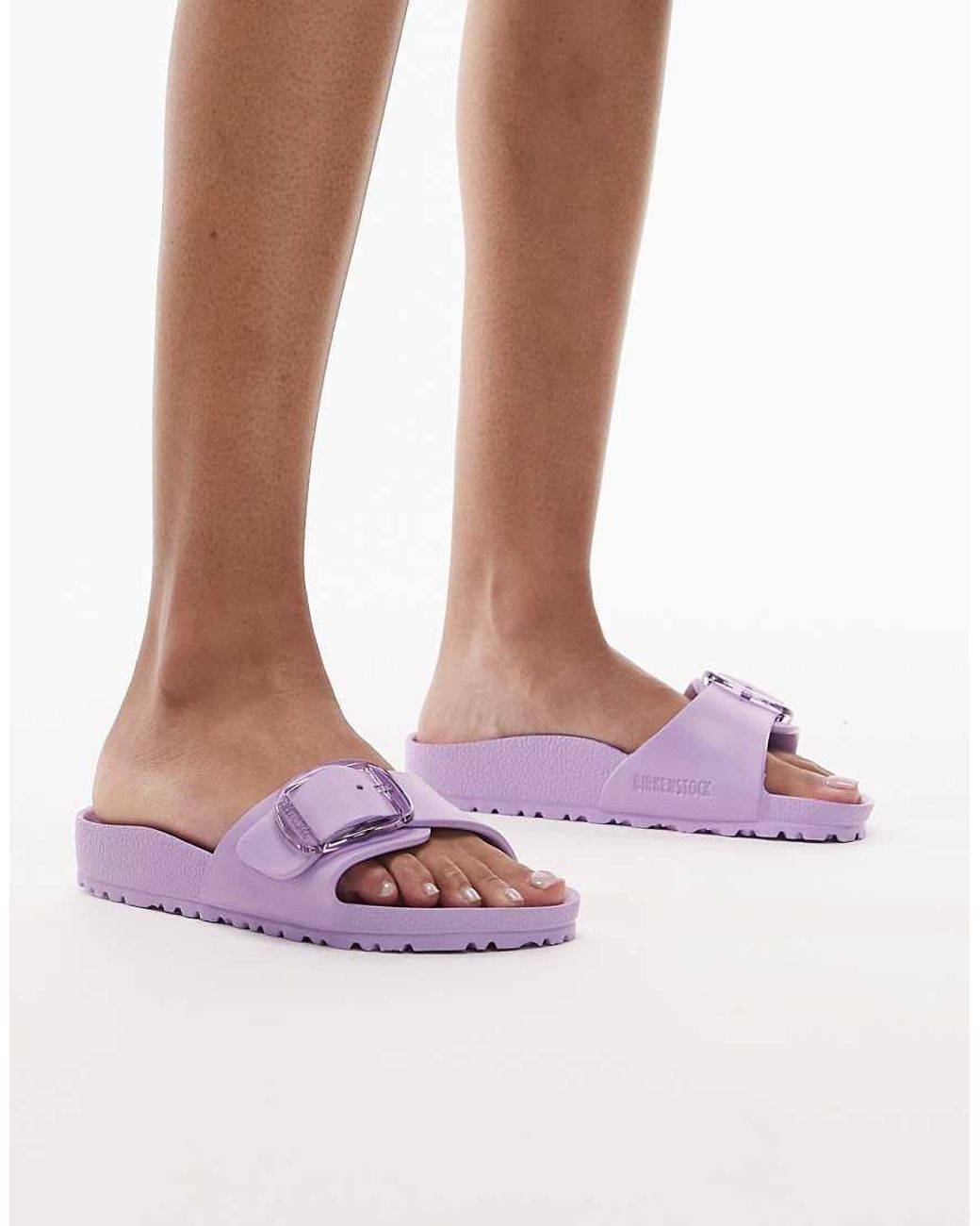 Birkenstock Purple Madrid Big Buckle Eva Sandals