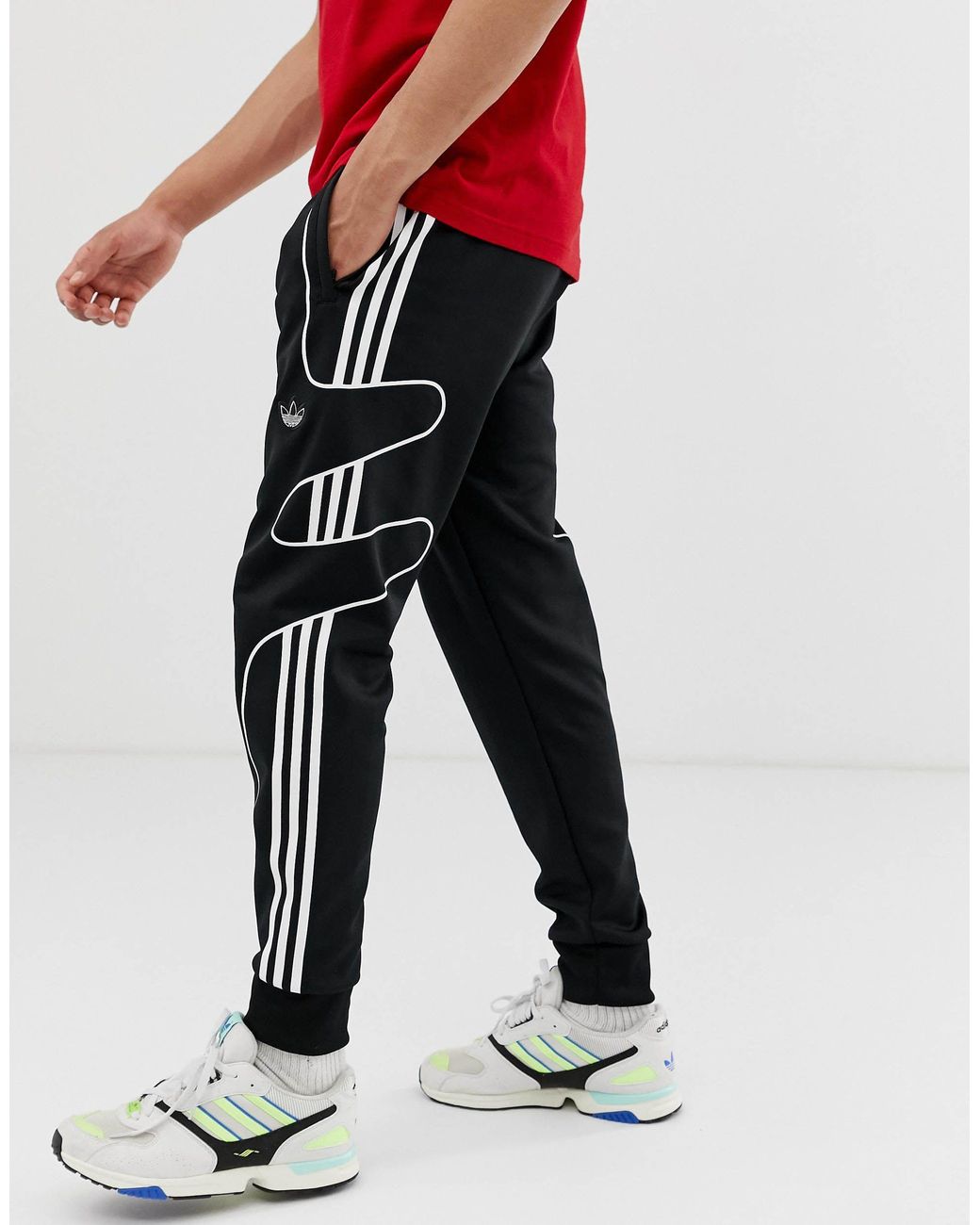 adidas Originals Baumwolle – Flamestrike – Jogginghose mit fließendem  3-Streifendesign in Schwarz für Herren | Lyst AT