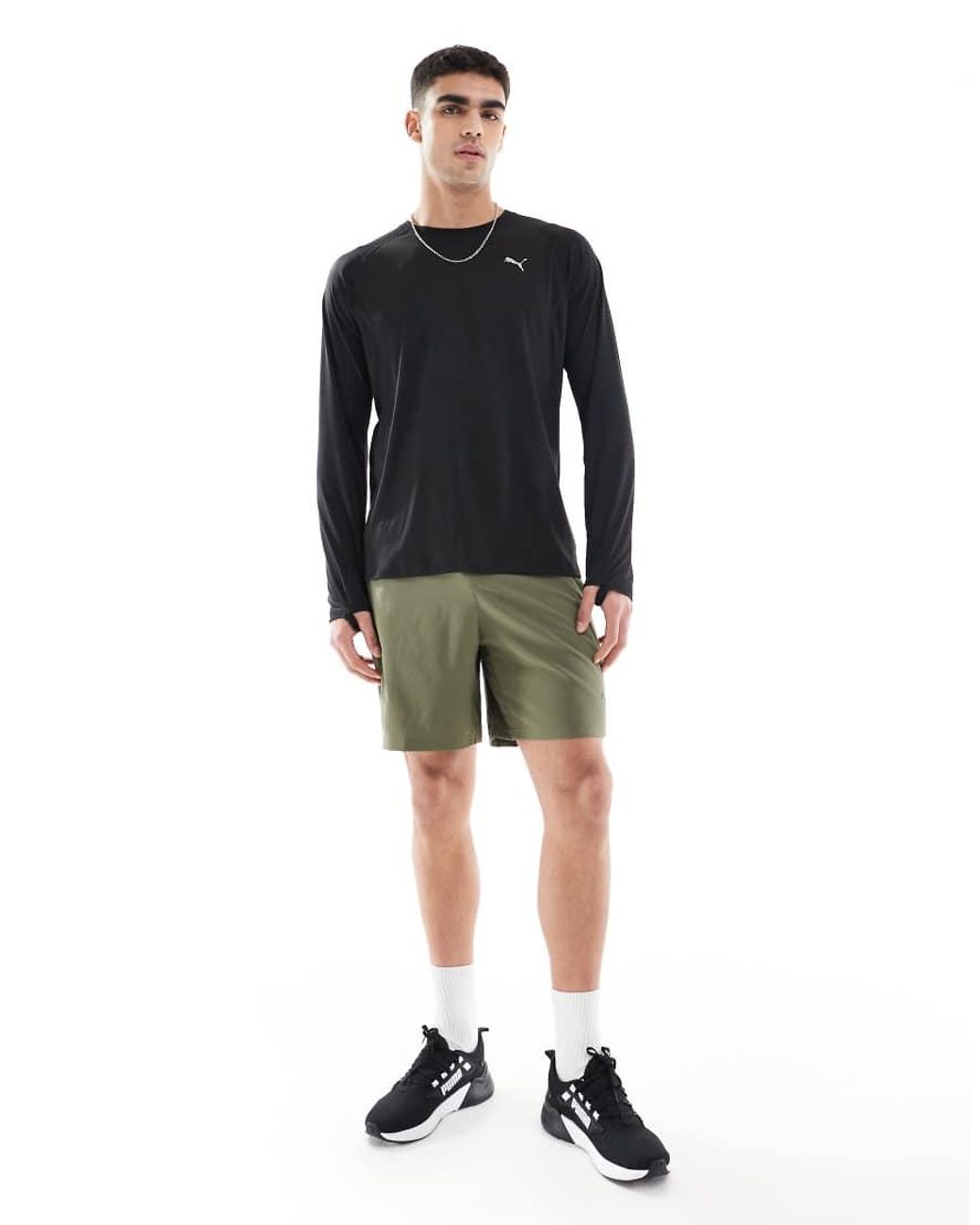 PUMA Blue Velocity Long Sleeve Running Top for men