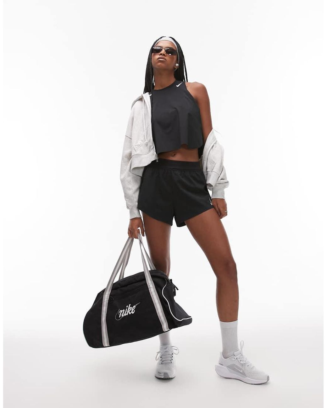 Nike White Aeroswift Dri-fit Plisse Vest