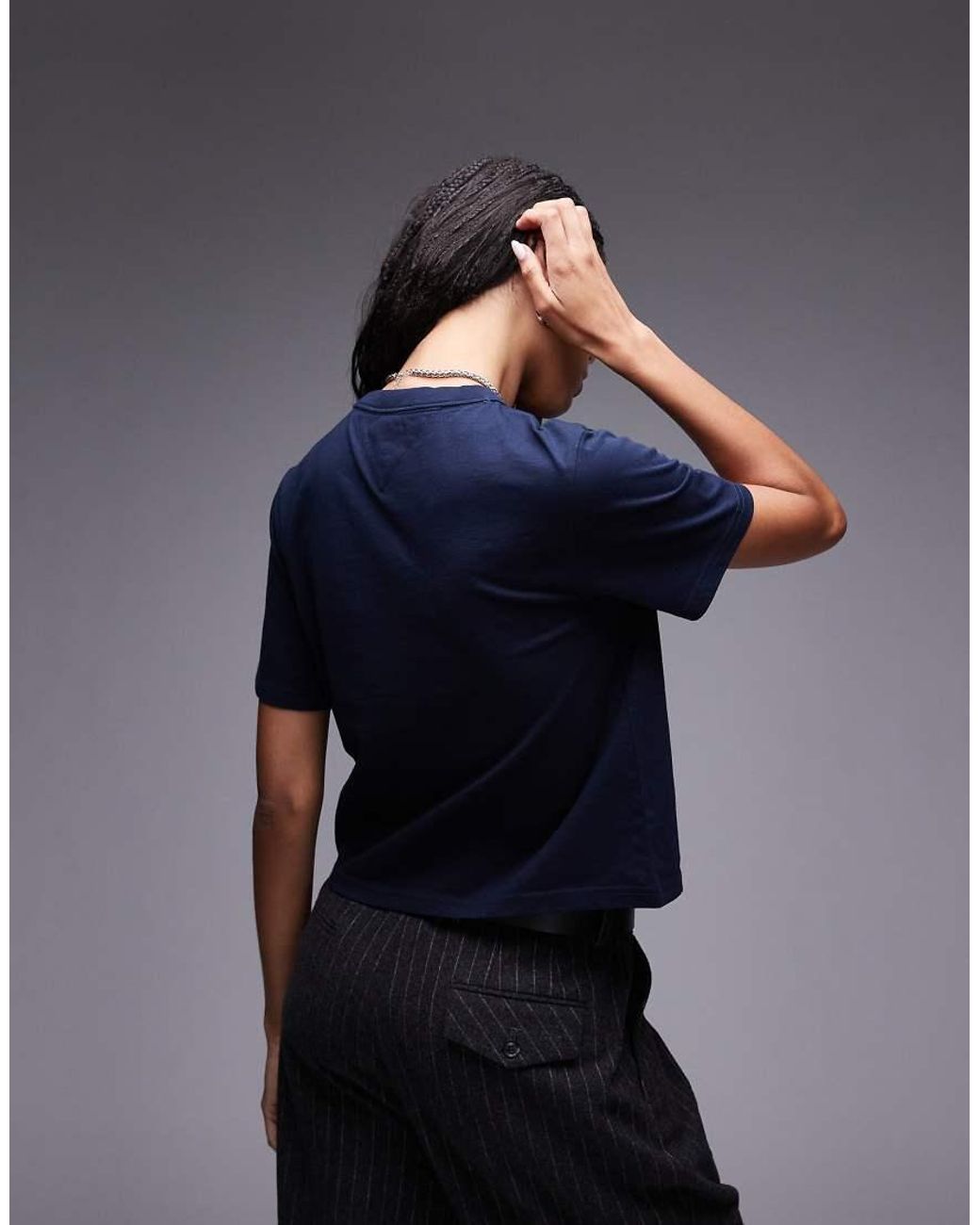 Tommy Hilfiger Blue Central Badge Boxy T-shirt