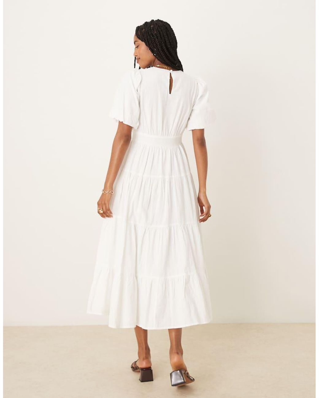 Nobody's Child Natural Ricky Midi Dress