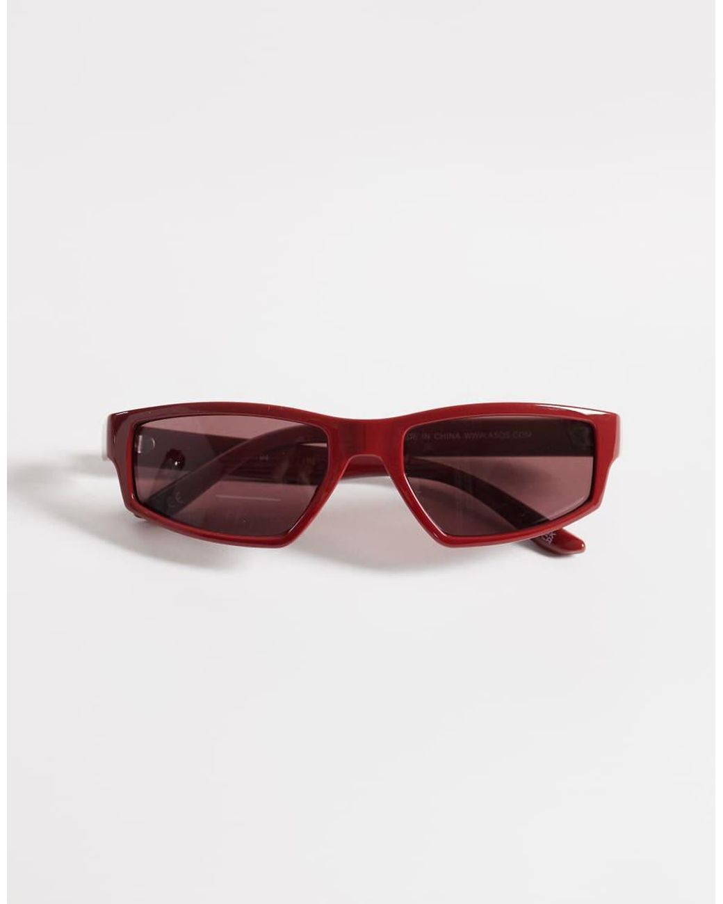 ASOS Pink Wrap Sunglasses for men