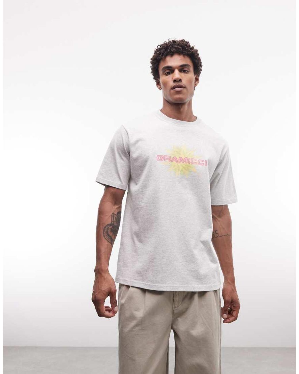 Gramicci White Grammici Graphic Print T-Shirt for men
