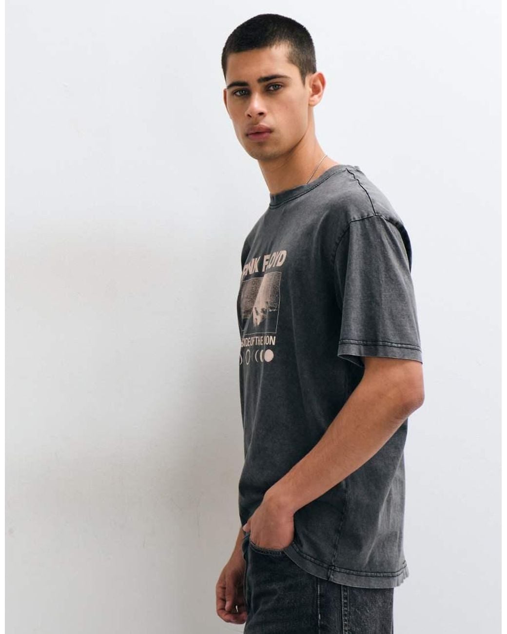 Only & Sons Gray Floyd Relaxed T-Shirt for men