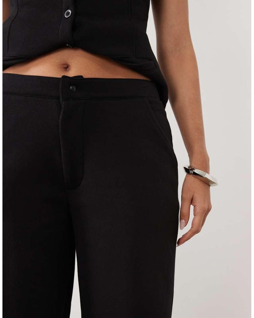 Kaiia Natural Wide Leg Fleece Joggers Co-Ord