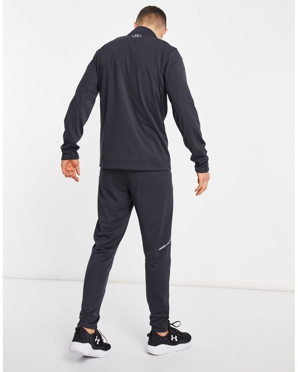 under armour football challenger ii knit tracksuit in navy