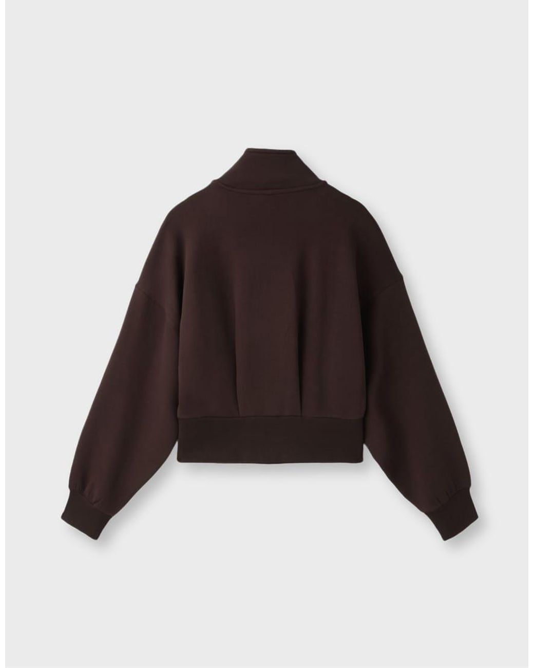 Stradivarius Brown B10 Zip-Up Sweatshirt With Collar