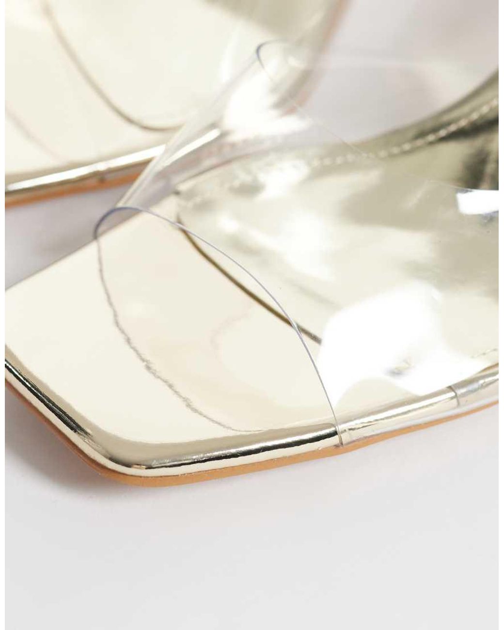 SIMMI White Simmi London Deena Wide Fit Block Heel Sandals