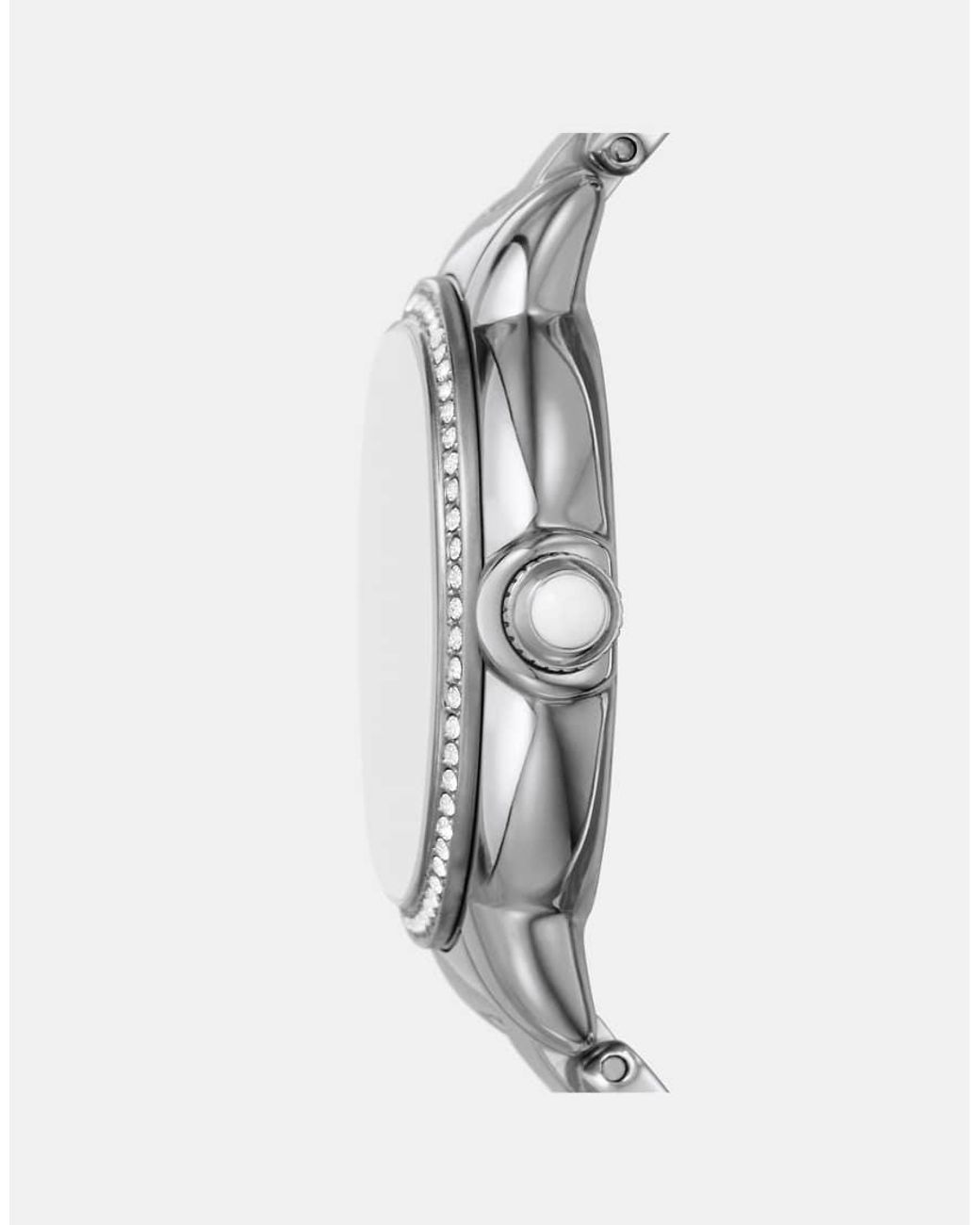 Emporio Armani White Three-Hand, Stainless Steel Watch, Ar11632