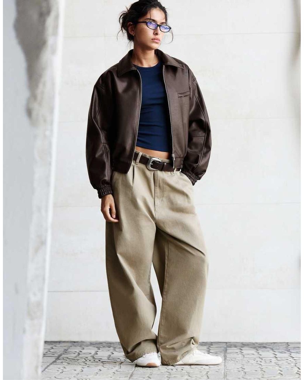 Giacca Dad di Pull&Bear in Black