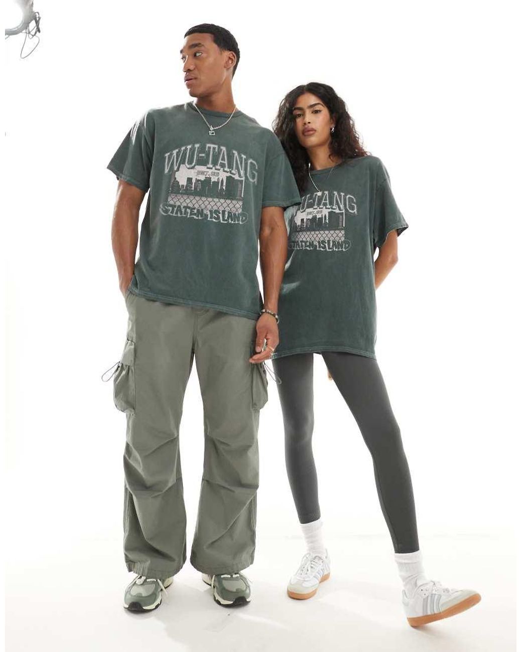 PRNT Green X Wu-Tang Clan Staten Varsity Relaxed Fit T-Shirt