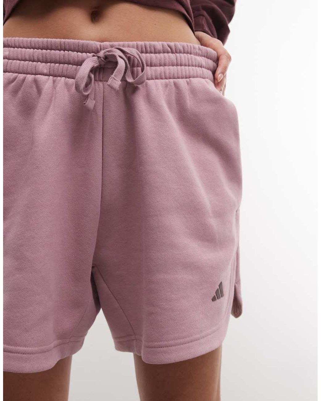 Adidas Originals Purple Three Stripes Studios Shorts