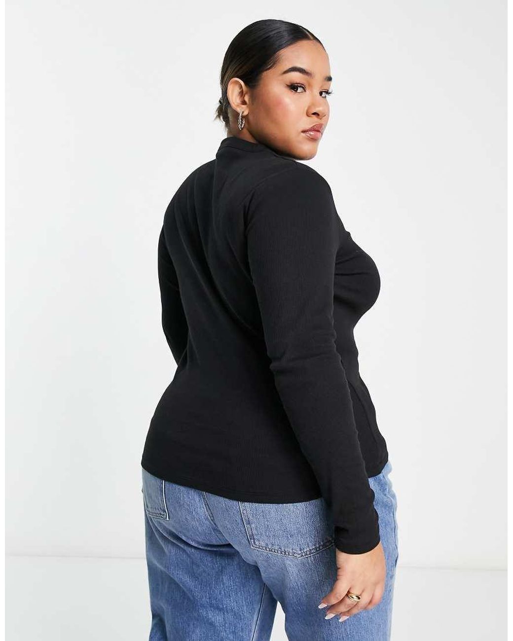 Cotton On Black Cotton:On Curve Long Sleeve Tee