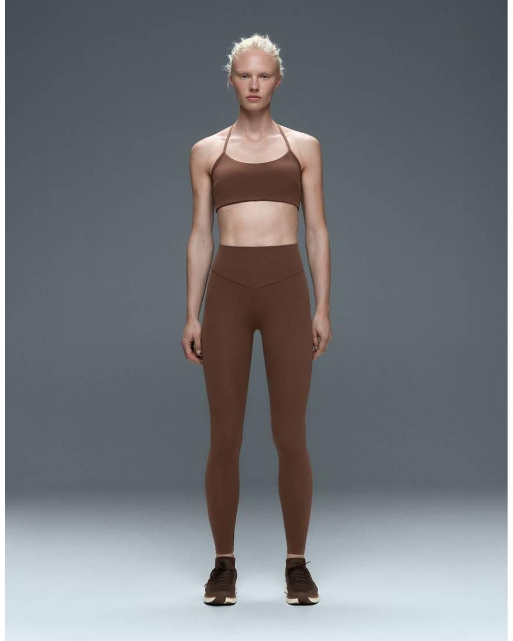 Oysho Gray Comfortlux Sports Bra With Low Support