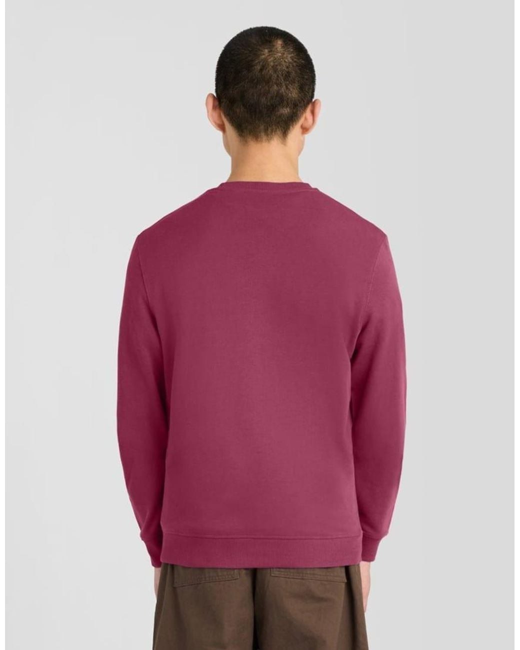 Lyle & Scott Purple Mid Layers Crew Neck Sweatshirt for men