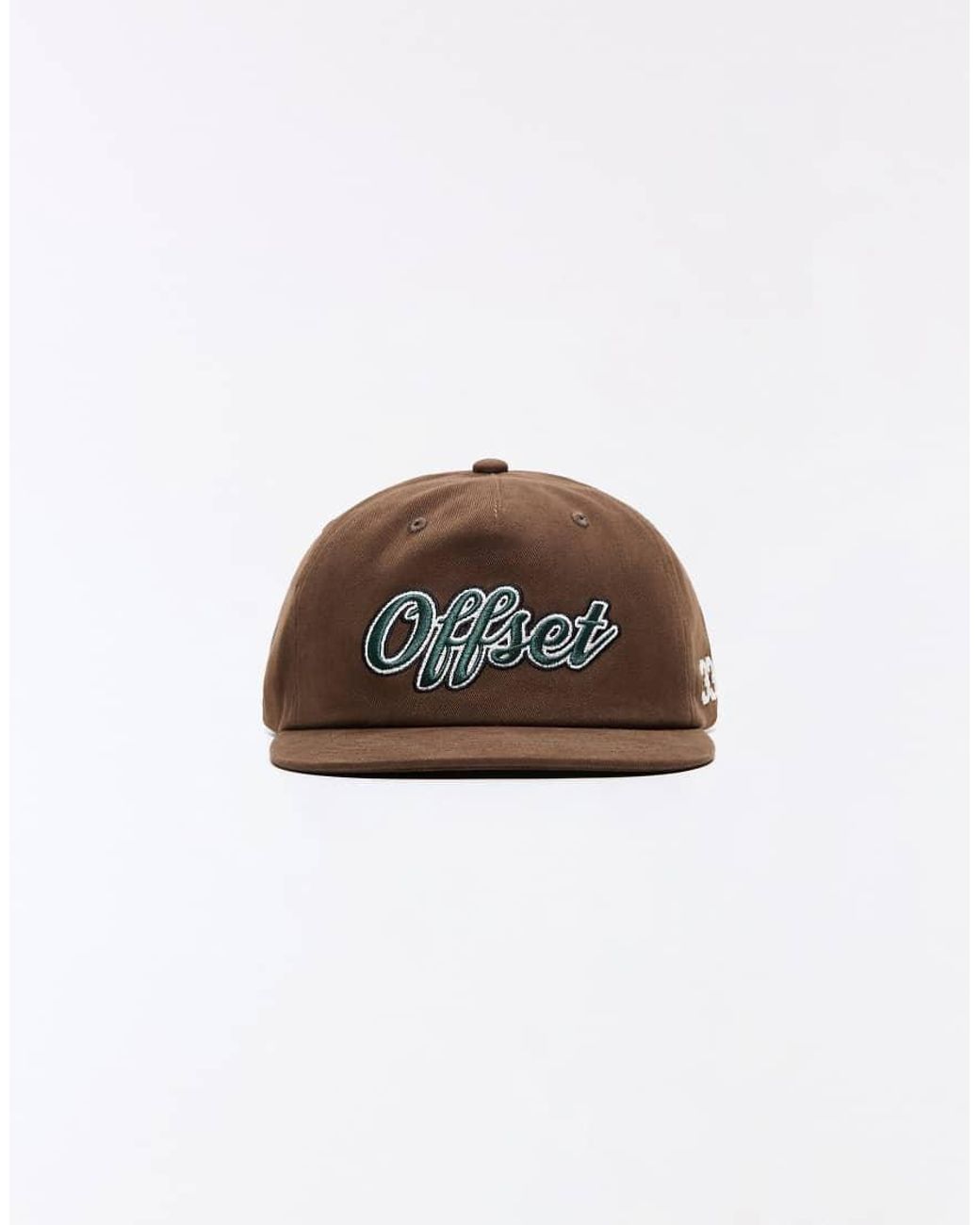 Bershka Brown Embroidered Cap for men