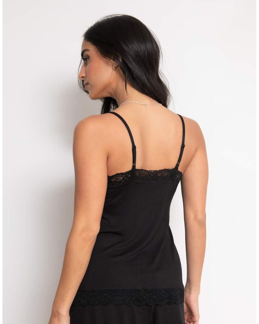 Pour Moi Black Sofa Loves Lace Hidden Support Cami