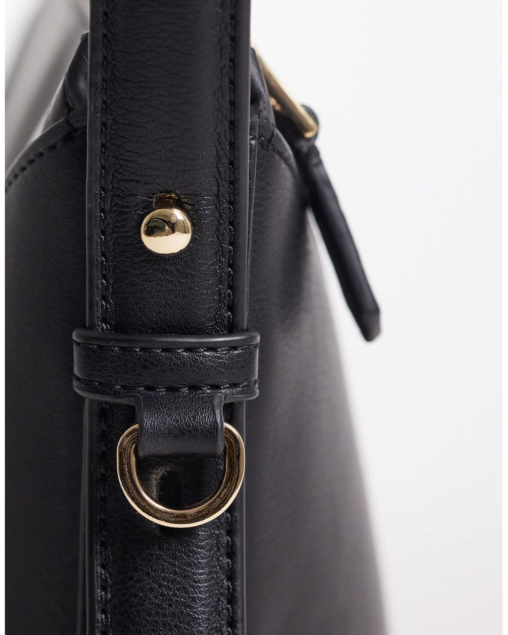 Mango Blue Structured Shoulder Bag