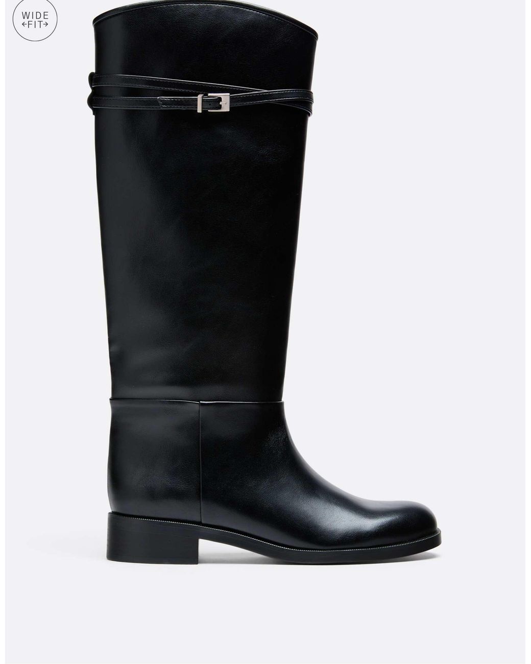 Stradivarius Black Flache stiefel